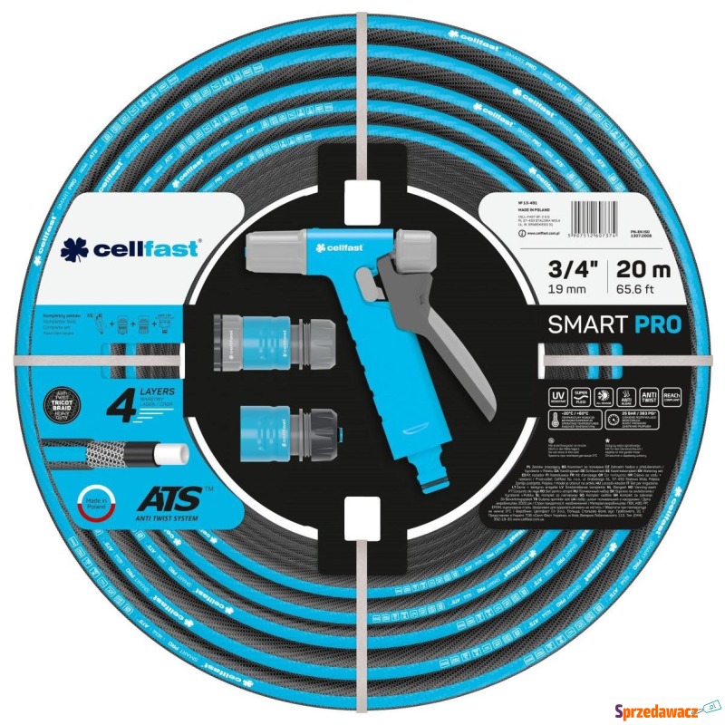 Cellfast Zestaw Smart 20 mb 3/4'' (19 mm) - Węże, taśmy kroplują... - Dąbrowa Górnicza