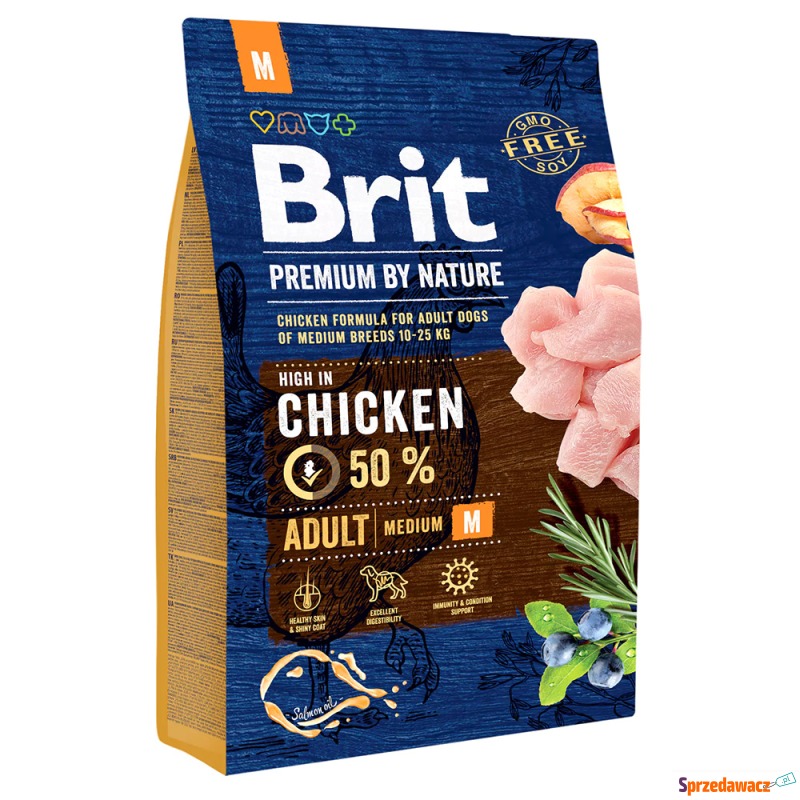 Brit Premium by Nature Adult M - 3 kg - Karmy dla psów - Sochaczew