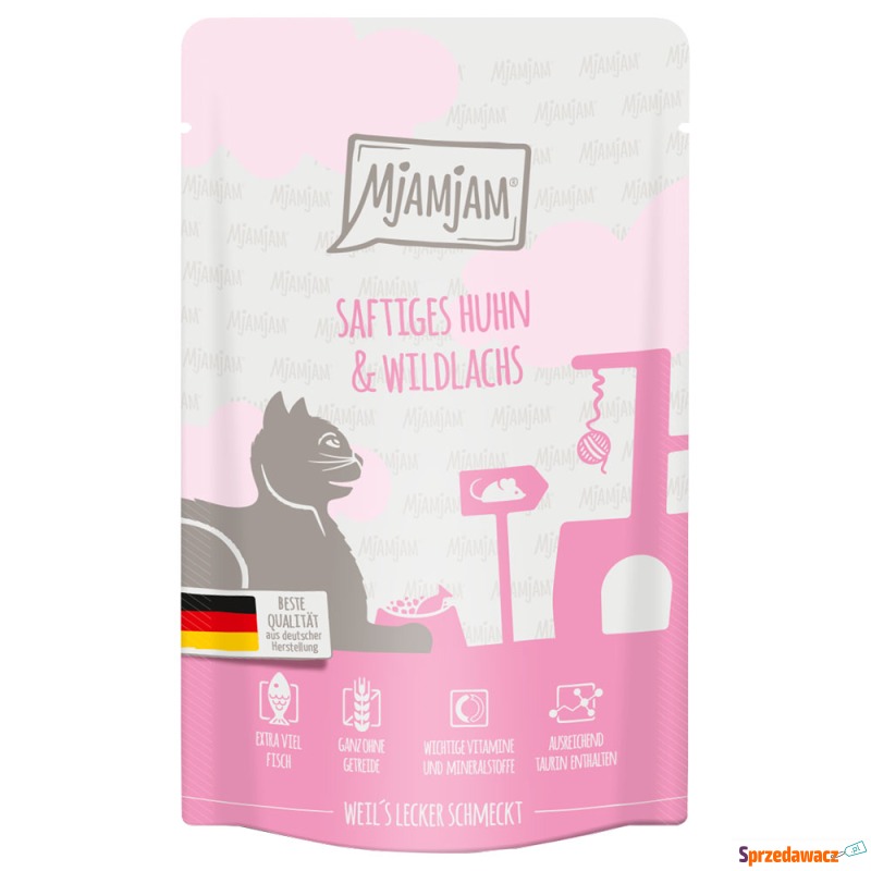 MjAMjAM Quetschie, 12 x 125 g - Soczysty kurczak... - Karmy dla kotów - Zamość