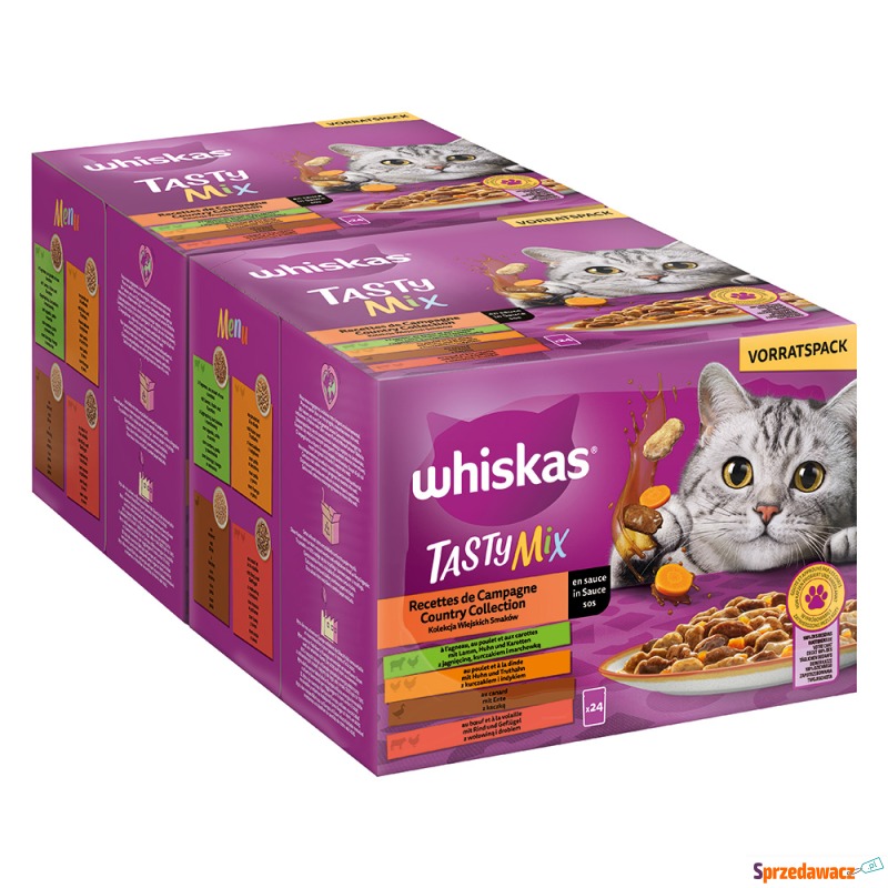 Pakiet Whiskas Tasty Mix, saszetki, 48 x 85 g... - Karmy dla kotów - Jasło