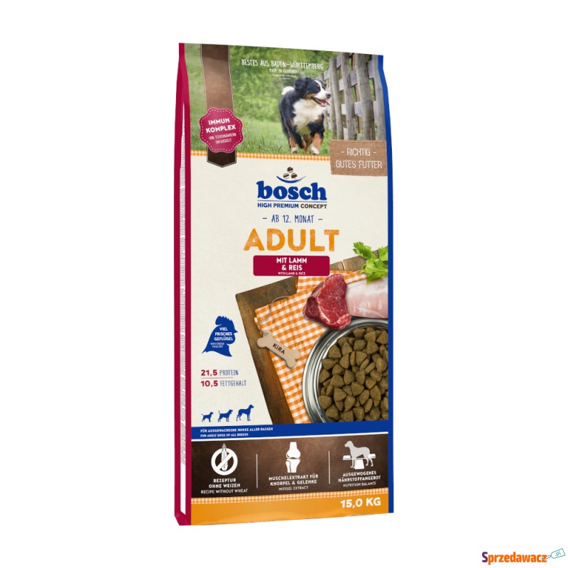 Dwupak bosch - Adult Lamb & Rice, jagnięcina i... - Karmy dla psów - Nowy Sącz