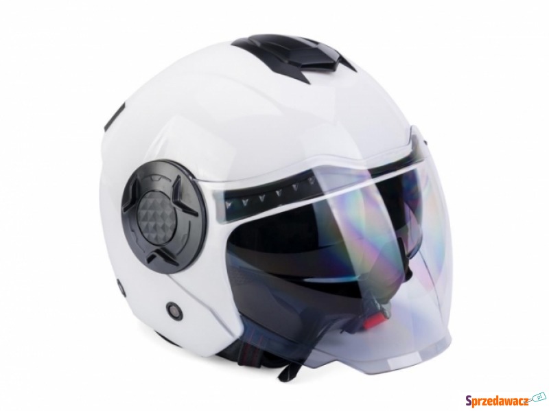 Kask YA625 biały XL /z blendą/ - Kaski motocyklowe - Poznań