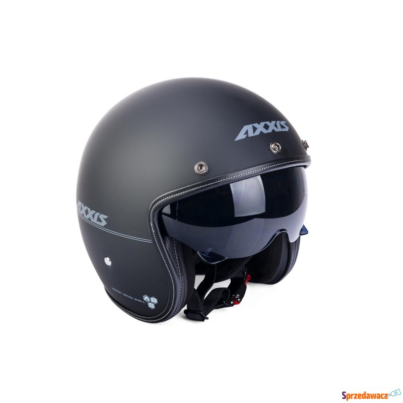 Kask AXXIS HORNET SV A1 czarny matowy M /retr... - Kaski motocyklowe - Opole