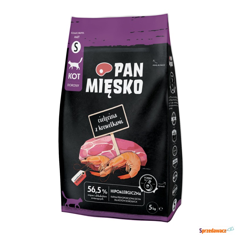 Pan Mięsko, cielęcina z krewet...