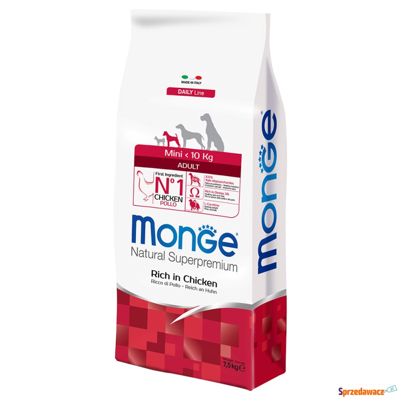 Monge Super Premium Adult Mini Kurczak - 2 x 7,5... - Karmy dla psów - Zgierz