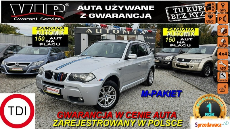 BMW X3  SUV 2008,  2.0 diesel - Na sprzedaż za 31 900 zł - Świdnica