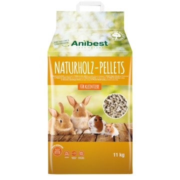 Anibest Naturholz Pellets, podłoże dla małych zwierząt - 20 l (11 kg)