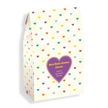 Gotowy zestaw prezentowy „Herbaciane Love“ herbata sypana PREMIUM różne smaki x10 prezent upominek n