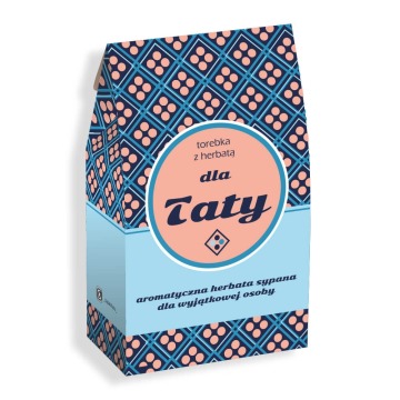 Gotowy zestaw prezentowy „dla Taty“ herbata sypana PREMIUM różne smaki mix 10 szt. prezent upominek 