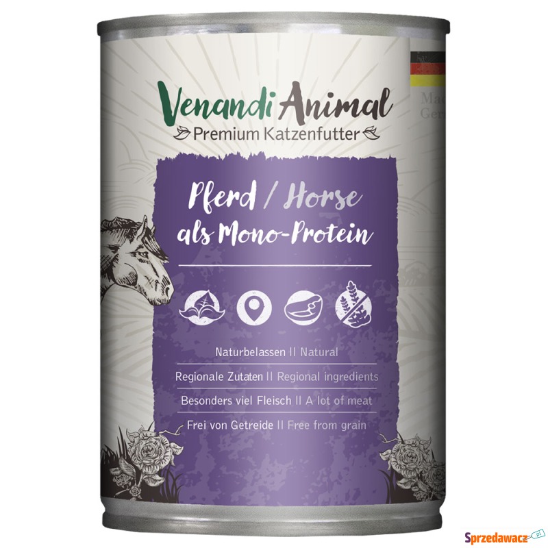 Venandi Animal Monoprotein 6 x 400 g - Konina - Karmy dla kotów - Inowrocław