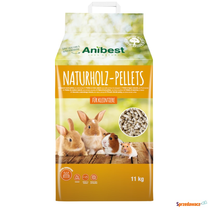 Anibest Naturholz Pellets, podłoże dla małych... - Akcesoria - Starogard Gdański