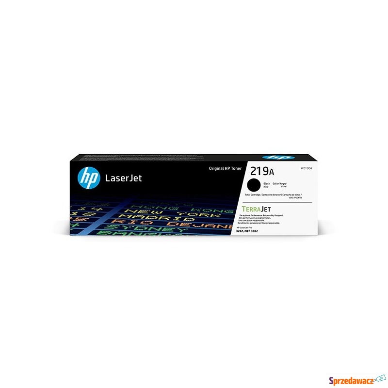 HP TerraJet oryginalny toner W2190A, HP 219A,... - Tusze, tonery - Sochaczew