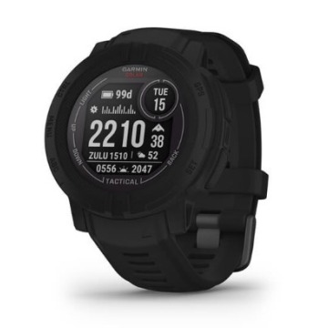 Garmin Instinct 2 Solar Tactical Edition z czujnikiem tętna HRM Elevate (czarny / czarny pasek)