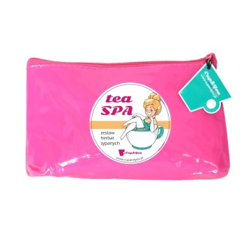 Tea SPA - zestaw herbat smakowych w kosmetyczce dla kobiet na prezent podarunek, 10 smaków po 5g