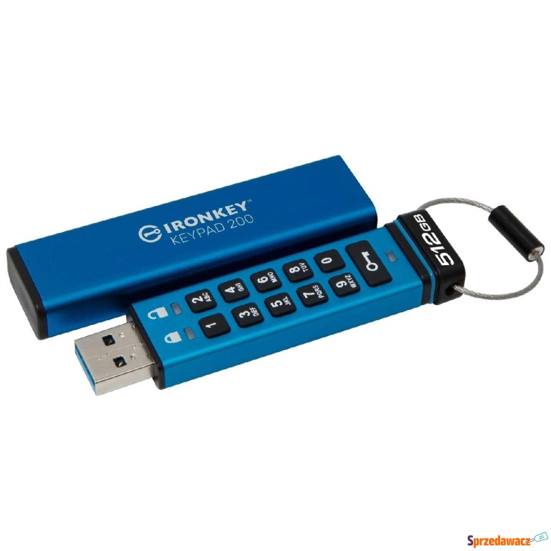 Kingston IronKey Keypad 200 512GB USB-A AES Encrypted - Pamięć flash (Pendrive) - Włocławek