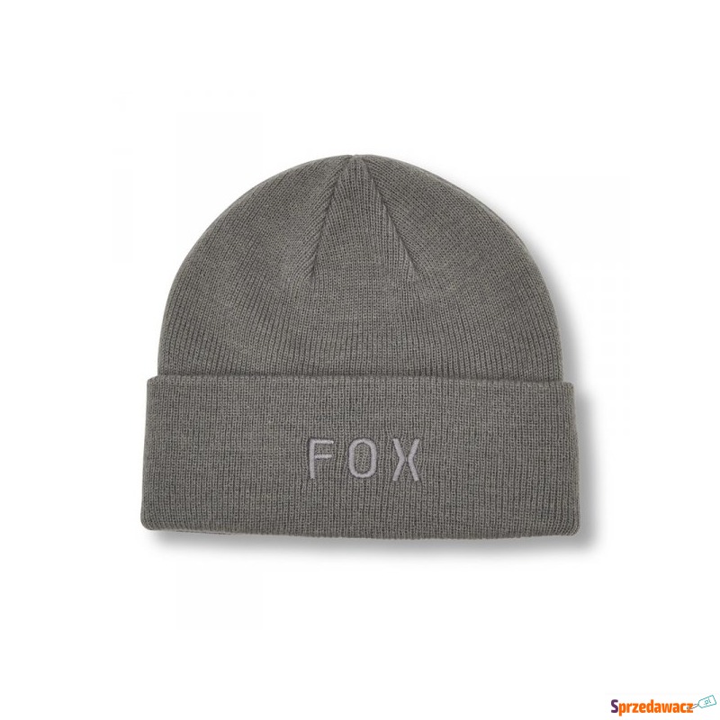 Fox czapka zimowa wordmark beanie pewter os - Odzież motocyklowa - Poznań