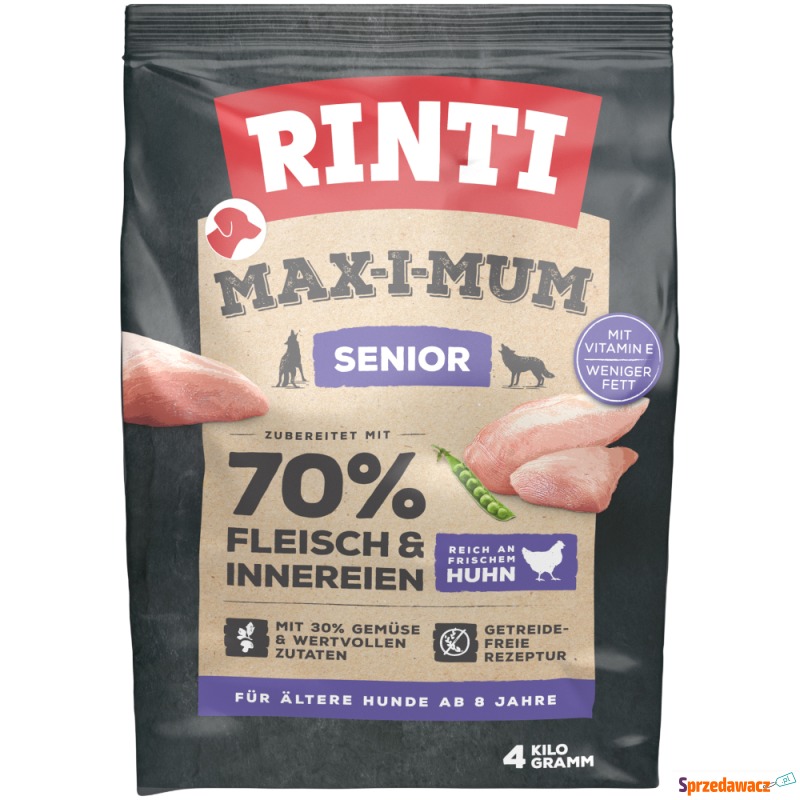 Rinti Max-i-mum Senior, kurczak - 4 kg - Karmy dla psów - Słupsk