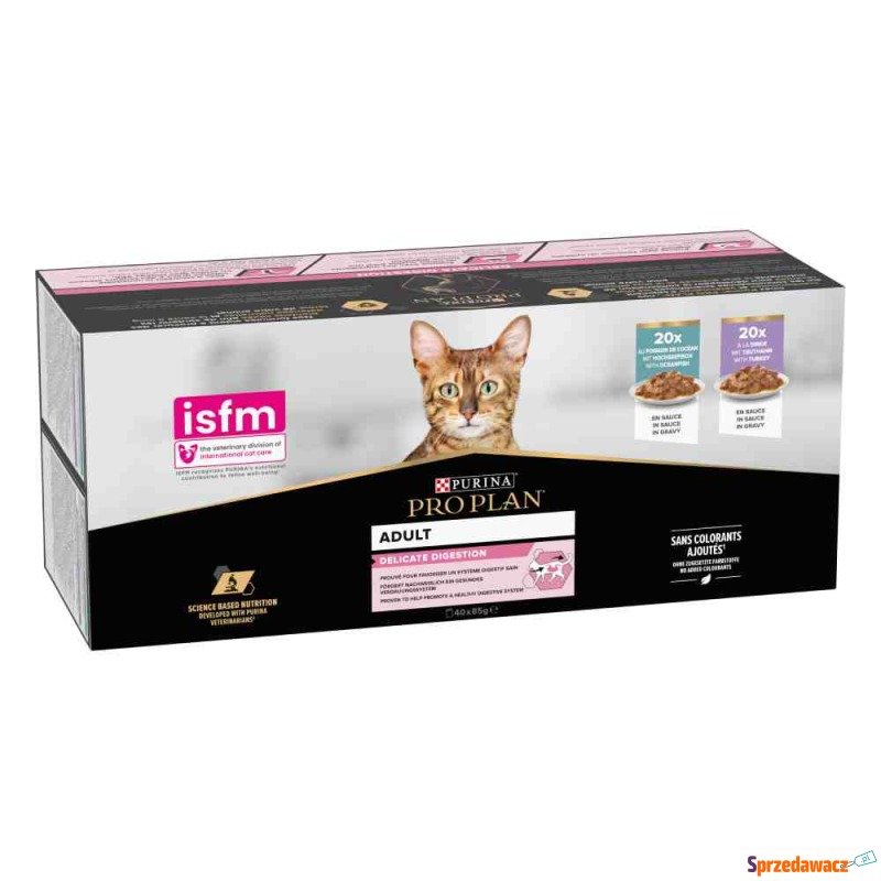 PURINA PRO PLAN Delicate Adult, 40 x 85 g - Ryby... - Karmy dla kotów - Koszalin