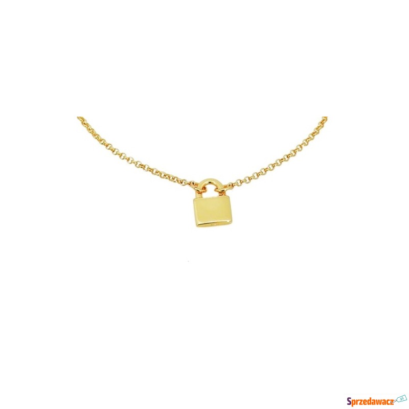 Kłódeczka na łańcuszku premium(1.5cm) - Naszyjniki, korale - Stargard