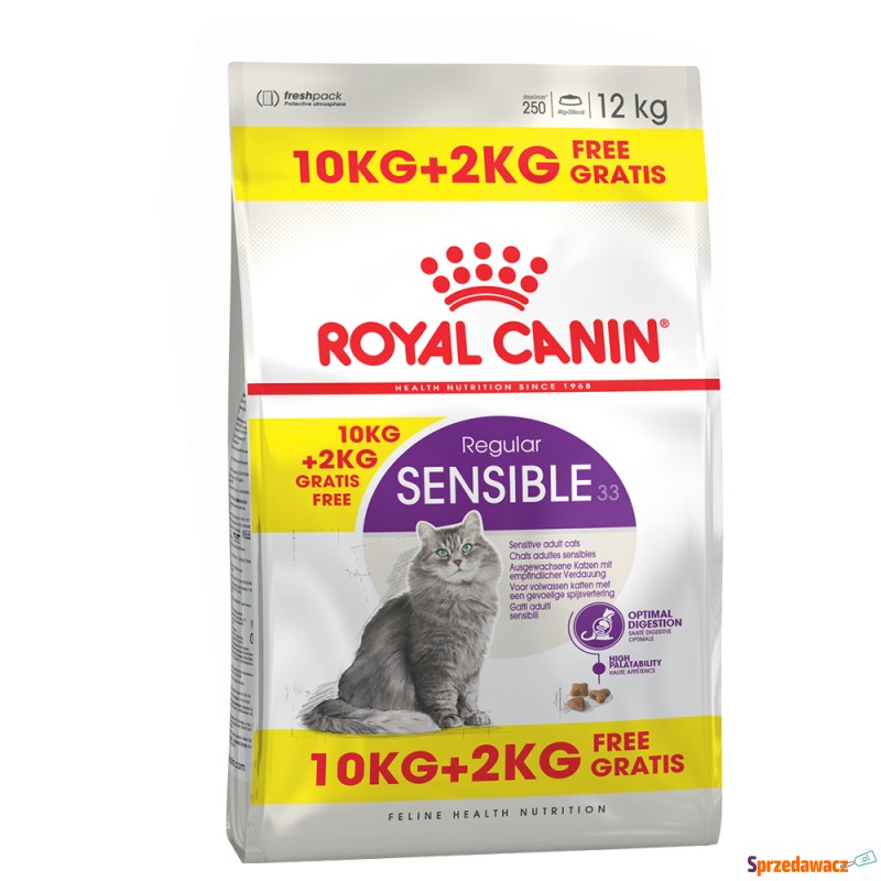 10 + 2 gratis!  Royal Canin różne rodzaje, 12... - Karmy dla kotów - Ostrołęka