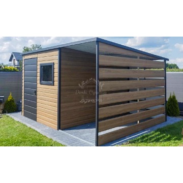 Domek ogrodowy 2x2 m + wiata - drzwi - okno -... - Altany, domki, namioty - Kalisz - zdjęcie 3