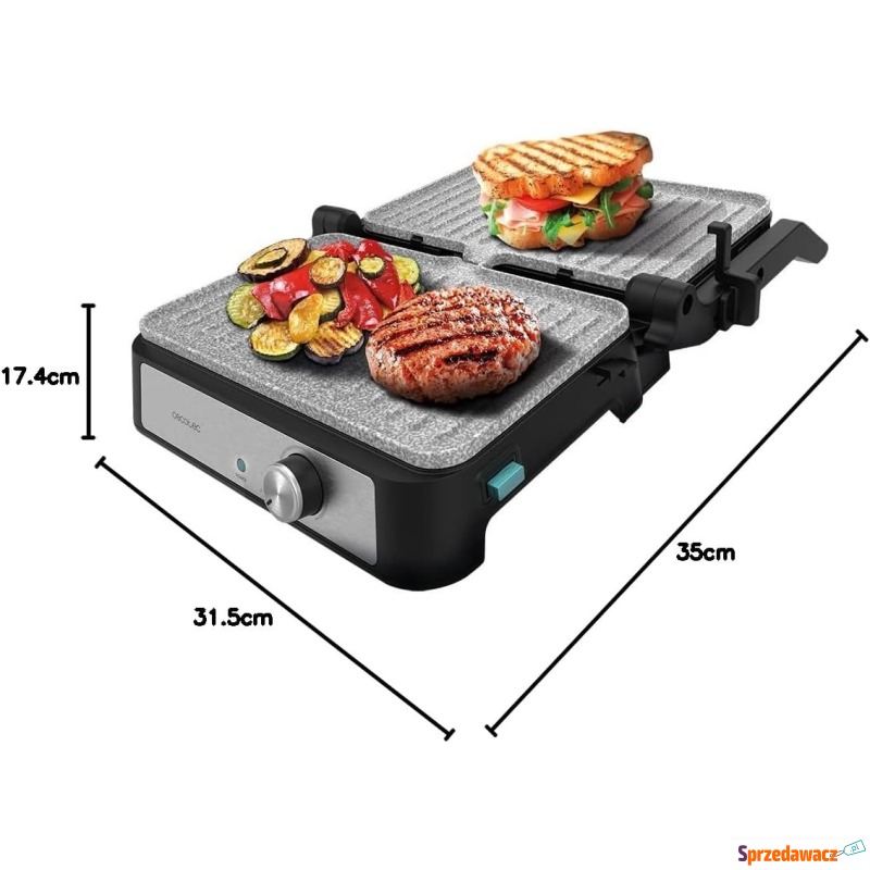 Grill elektryczny Cecotec Rock'nGrill 1500 - Tostery, opiekacze, grille - Szczecin