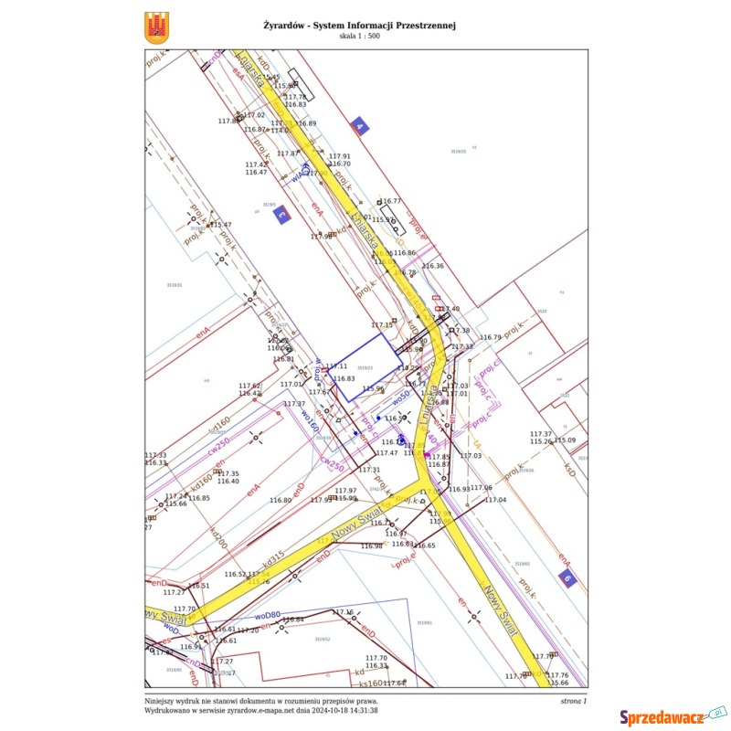 Działka budowlana na sprzedaż, 105m², żyrardó... - Działki na sprzedaż - Żyrardów