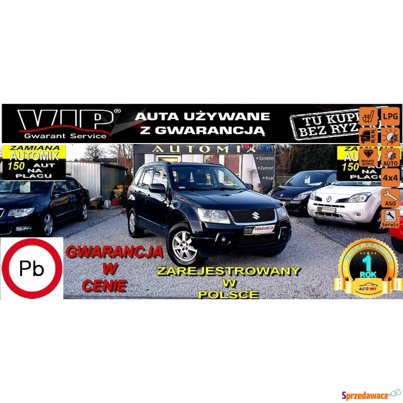 Suzuki Grand Vitara - LPG  8 Lat Wazna *4x4 *... - Samochody osobowe - Świdnica