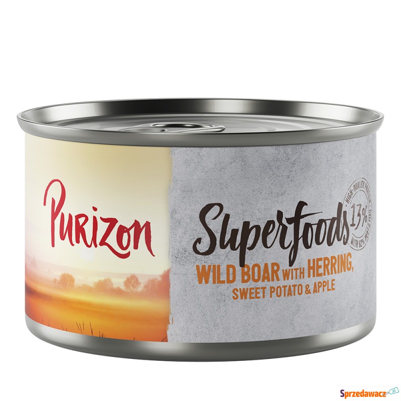 Purizon Superfoods, 12 x 140 g - Dziczyzna ze... - Karmy dla psów - Piotrków Trybunalski