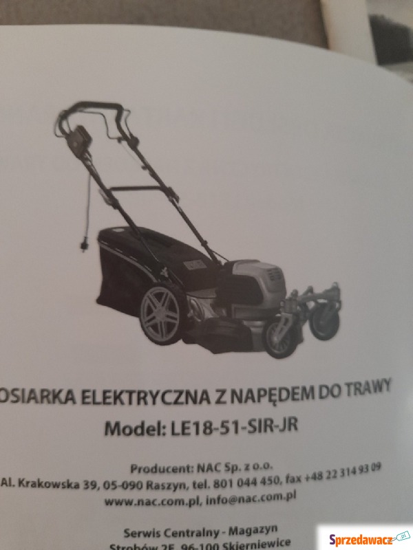 Sprzedam kosiarkę elektryczną - Kosiarki - Katowice