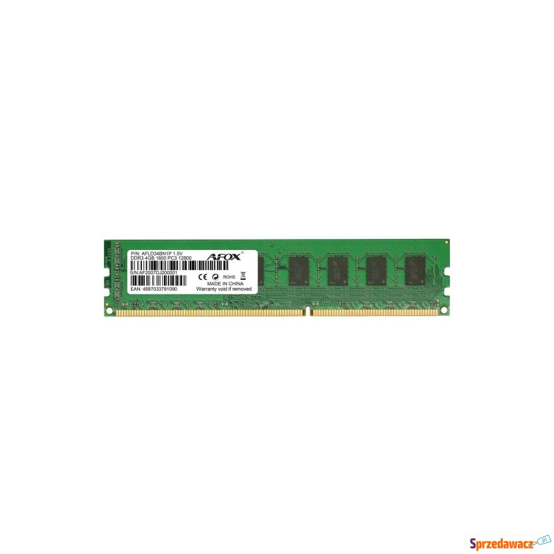 DDR3 4GB 1600MHZ MICRON CHIP LV 1,35V AFLD34BN1L - Pamieć RAM - Bytom