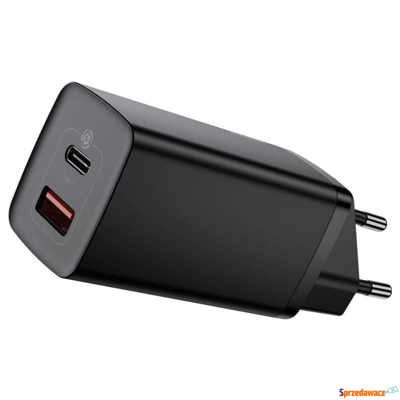 Baseus GaN2 Lite, USB + USB-C, 65W, EU (czarna) - Ładowarki sieciowe - Wrocław