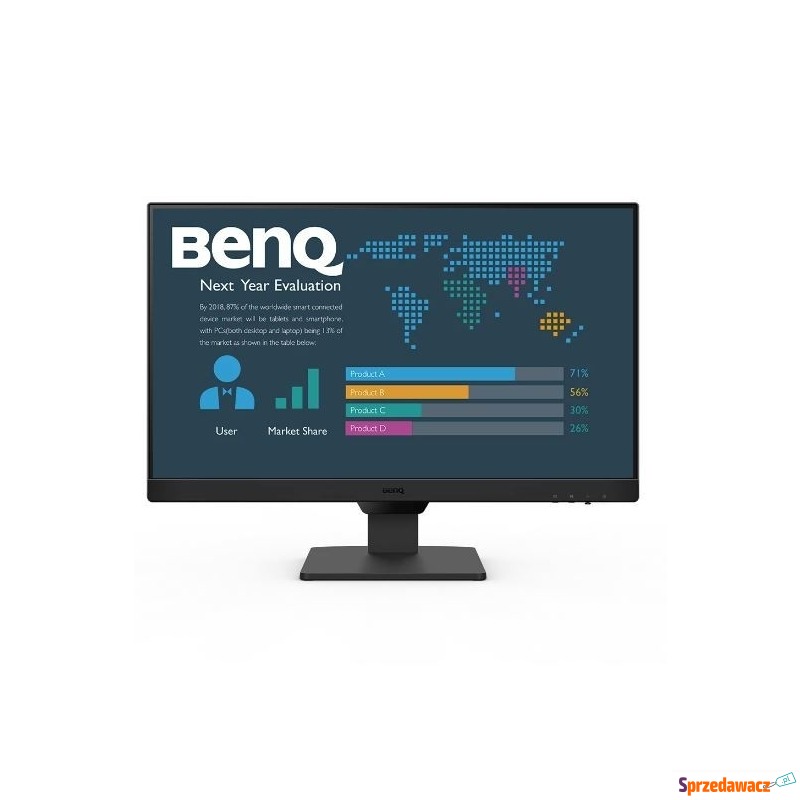 Benq Monitor 23.8 cala BL2490   LED 4ms/1000:... - Monitory LCD i LED - Gliwice