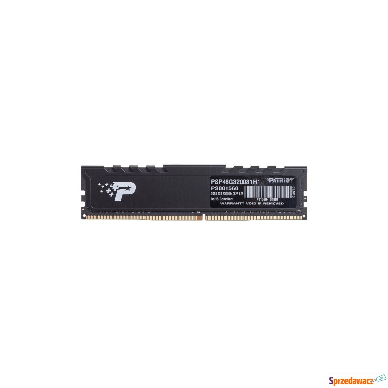 Patriot Premium Black DDR4 8GB 3200MHz 1 Rank - Pamieć RAM - Białystok