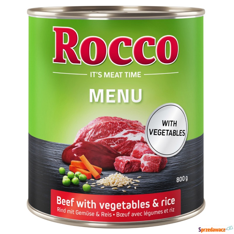 Megapakiet Rocco Menu, 24 x 800 g - Wołowina z... - Karmy dla psów - Nowy Targ