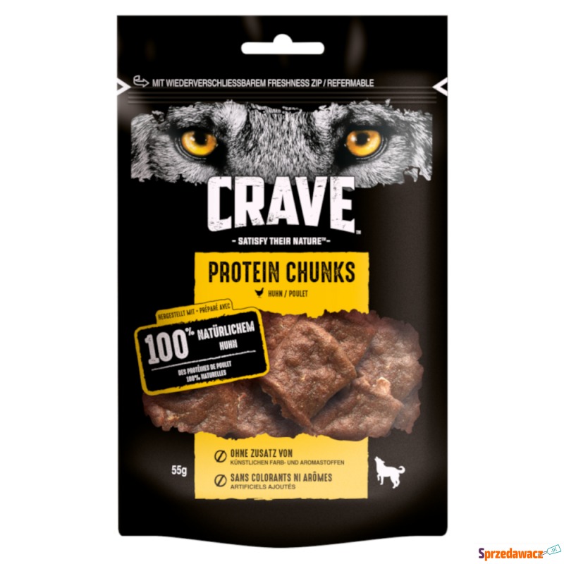 Crave Protein Chunks, wysokobiałkowy przysmak... - Przysmaki dla psów - Bytom