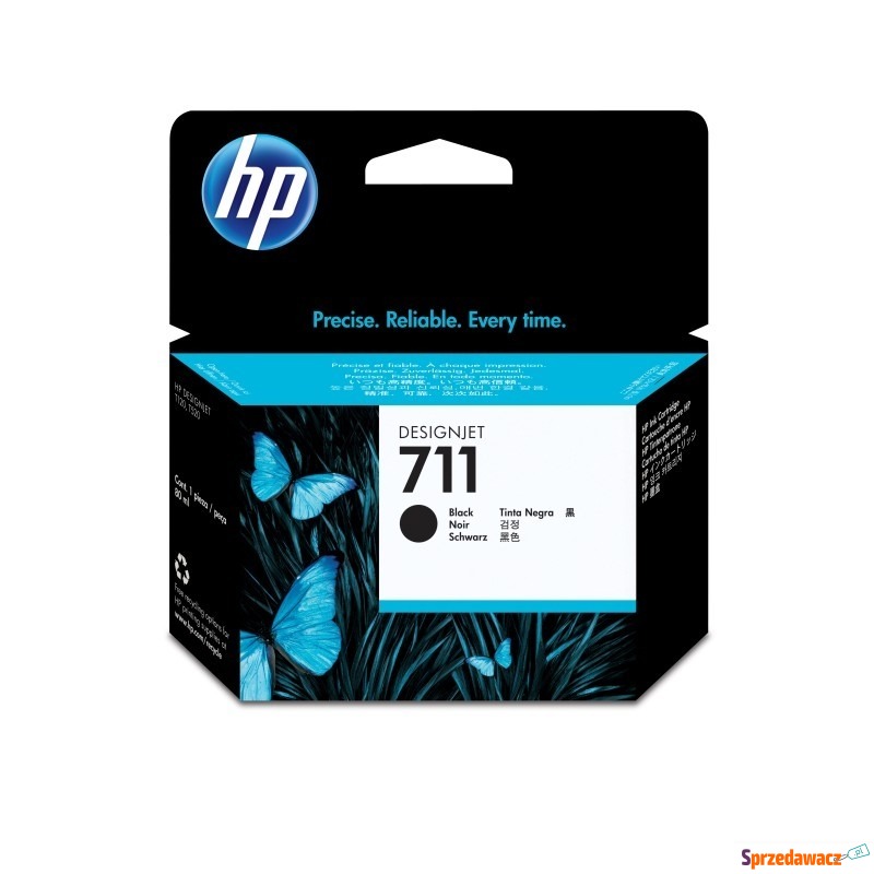 HP Inc. Tusz 711 80ml Black CZ133A - Tusze, tonery - Kraków