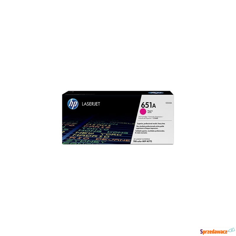 Toner Oryginalny HP 651A (CE343A) (Purpurowy)... - Tusze, tonery - Nowy Targ