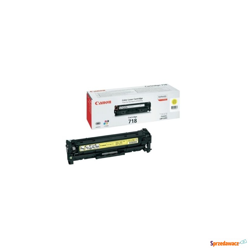 Toner Oryginalny Canon CRG-718 Y (2659B002AA,... - Tusze, tonery - Rogoźnik