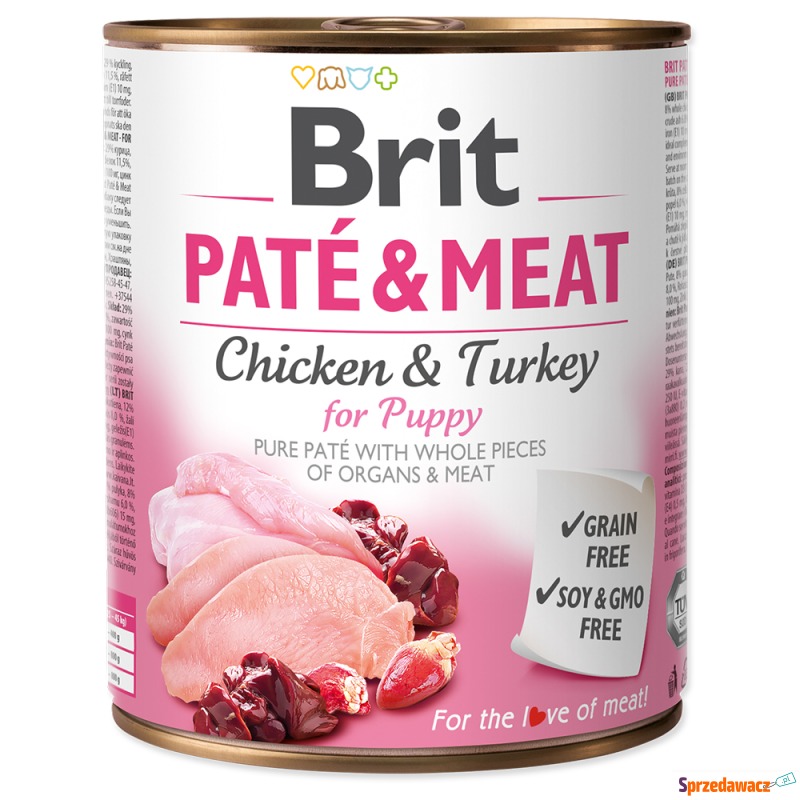 Megapakiet Brit Paté & Meat Puppy, 12 x 800 g... - Karmy dla psów - Bydgoszcz