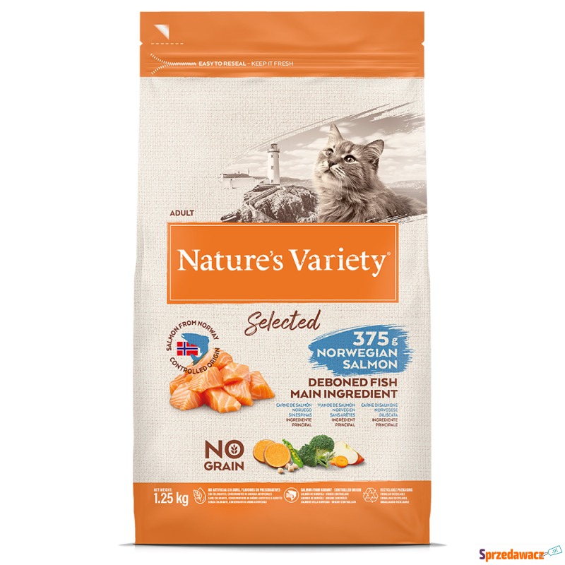 Nature's Variety Selected, łosoś norweski - 1,25... - Karmy dla kotów - Gołków