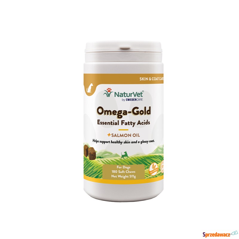 NaturVet Omega Gold - 180 tabletek do żucia - Akcesoria dla psów - Pińczów