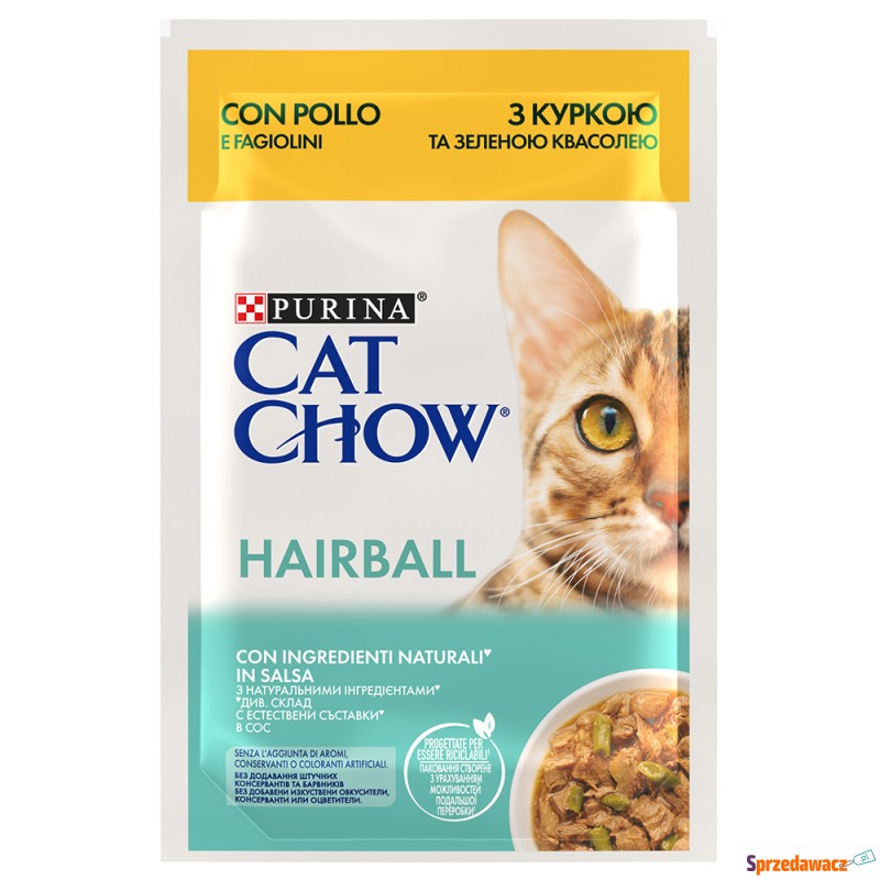 Korzystny pakiet Cat Chow 52 x 85 g - Hairball... - Karmy dla kotów - Elbląg