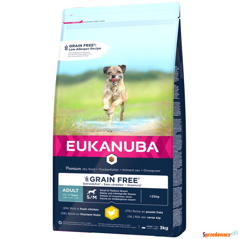 Eukanuba Grain Free Adult Small / Medium Breed,... - Karmy dla psów - Grudziądz