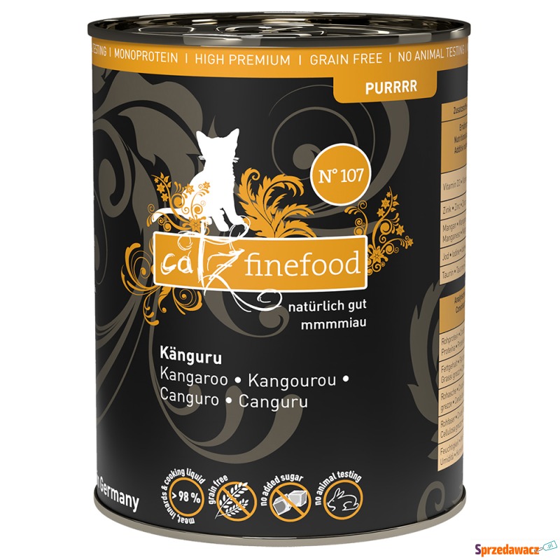 catz finefood Purrrr w puszkach, 12 x 400 g /... - Karmy dla kotów - Grudziądz