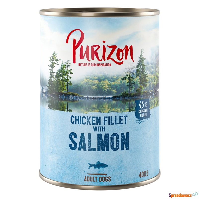 Purizon Adult, 12 x 400 g - Łosoś ze szpinakiem... - Karmy dla psów - Kielce