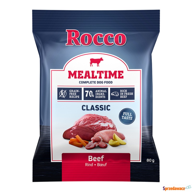 Rocco Mealtime, wołowina - 80 g - Karmy dla psów - Poznań