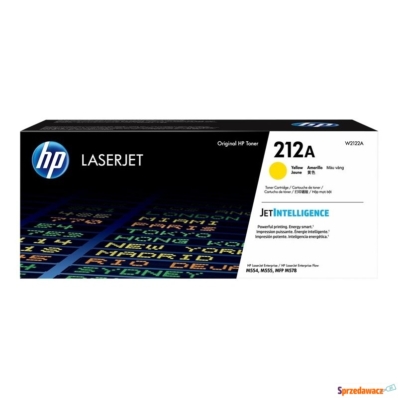 Oryginalny toner HP 212A żółty...
