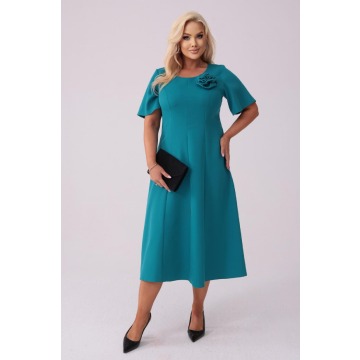 Elegancka sukienka Doris na wesele w odcieniach zieleni PLUS SIZE XXL