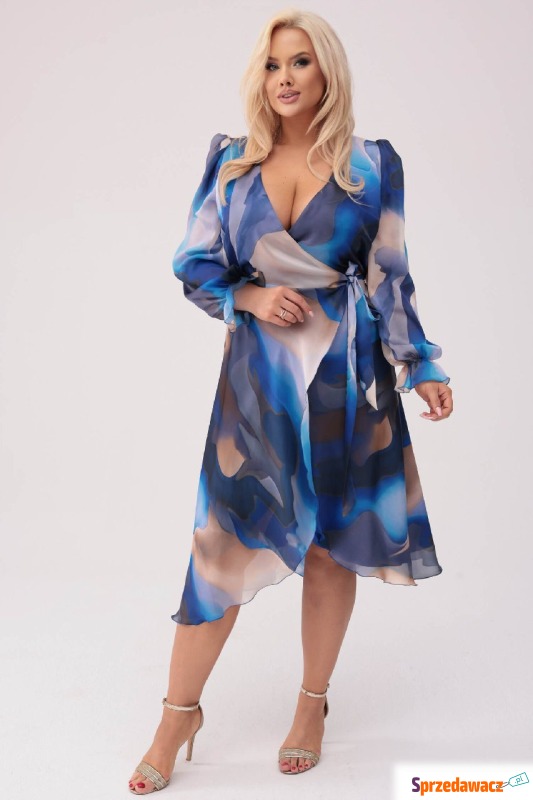 Elegancka sukienka Błękitne Marzenie PLUS SIZE... - Sukienki - Radom